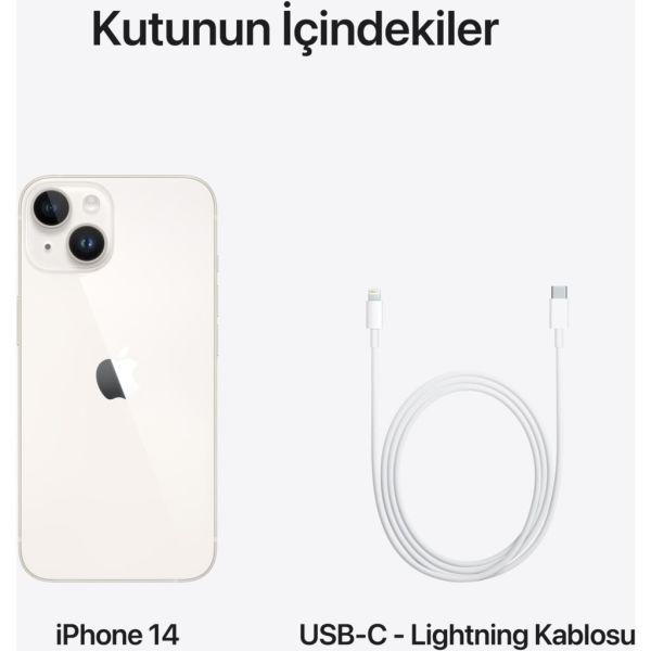 APPLE İPHONE 14 128GB STARLIGHT