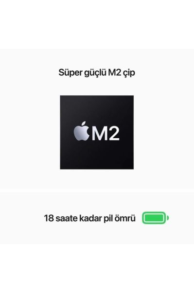 APPLE MLY43TU/A MACBOOK AİR 13.6'' M2 8C CPU 10C GPU MACOS 13 8GB 512GB MIDNIGHT