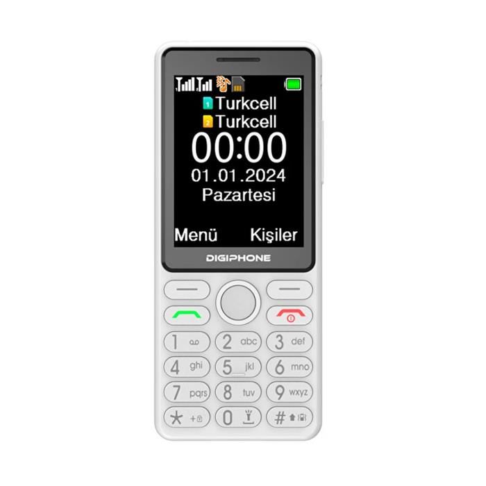 DIGIPHONE S600 BEYAZ TUŞLU TELEFON