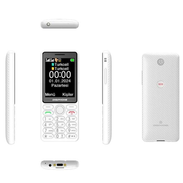 DIGIPHONE S600 BEYAZ TUŞLU TELEFON